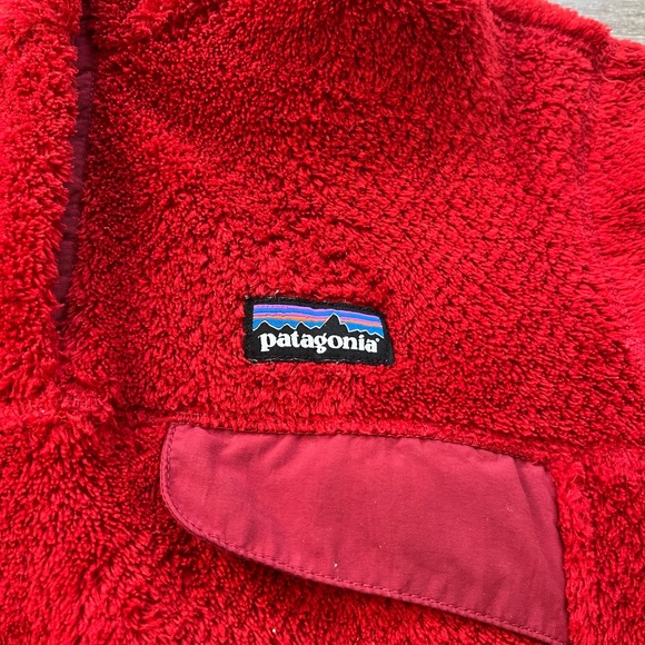 WOMENS PATAGONIA RED RE-TOOL SNAP T FLEECE PULLOVER, SMALL - Picture 5 of 7